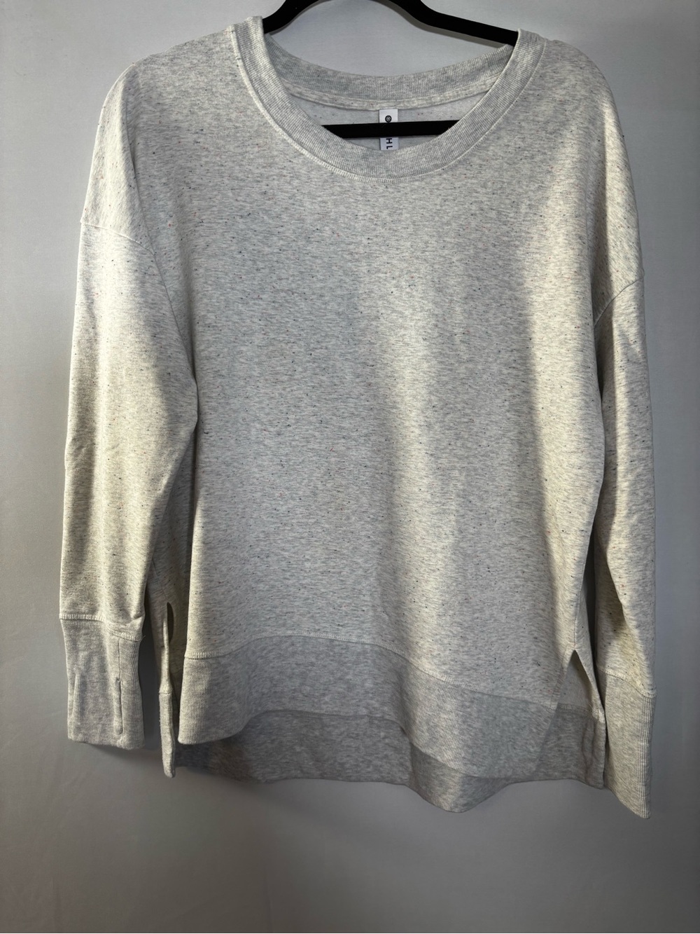 Athleta Light Gray sweatshirt size large NWOT